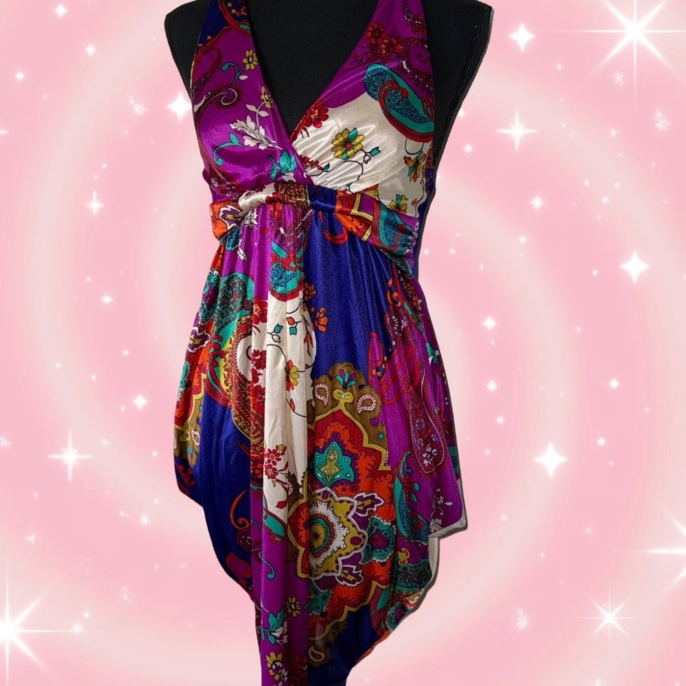 Y2K Forever 21 Printed Bubble Dress Size Medium